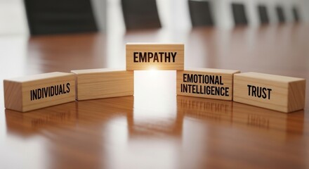 business concept on wooden background