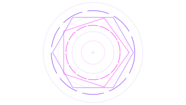 Futuristic HUD Neon Glowing Element Target Reticle Design Digital Interface Graphic Display - Powered by Adobe