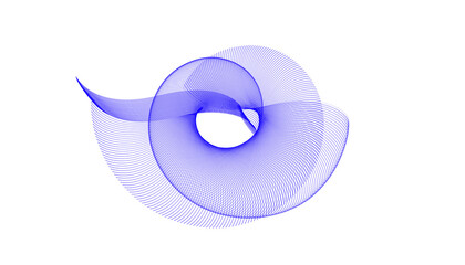 Soft purple abstract spiral wave on white minimal background