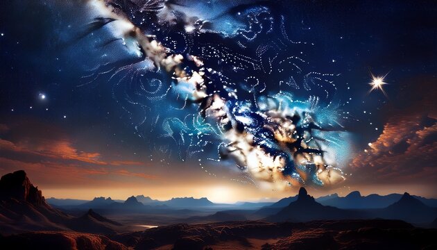 vast inky black sky brimming with countless twinkling stars and a silver milky way milky way image
