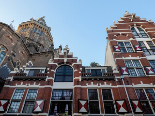 amsterdam old town buildings detail