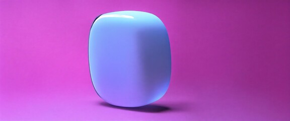 purple pills on white background