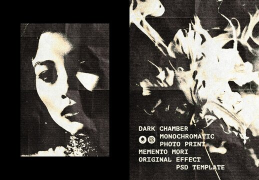 Dark Chamber Poster Photo Print Mockup