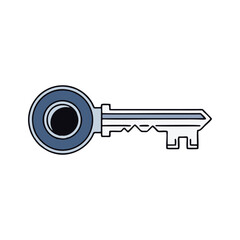 vector illustration of a key