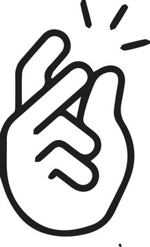 A hand snapping fingers gesture signifying simplicity and quickness in task completion