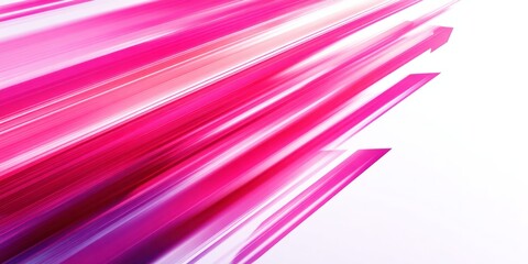 Vibrant pink and magenta streaks convey rapid motion and upward progress against a bright background