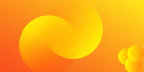 Abstract modern yellow and orange gradient circle. Perfect for Wallpaper, Banner, Background, Card, Book Illustration, landing page, gift, cover, flyer, report, business, social media