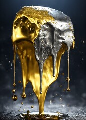 water splash on a black background