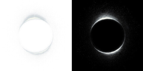 White Glow Dust Ring with Fine Particles Isolated PNG © ellyson