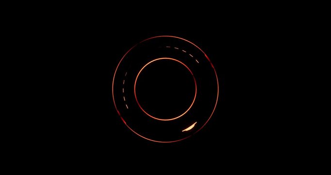 sign effect on black background