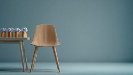 Candles Decorate Small Table Next to Chair in Minimalist Room

Candles, table, chair, minimalist, room, interior, design, decoration, wood, white, grey, blue, modern, simple, elegant, home, furniture,