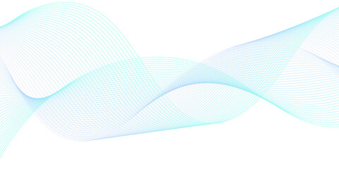 Abstract light blue cyan wave line background with minimalist flowing curved streaks, creating a smooth modern digital motion texture in soft cyan tones on a clean white or transparent space