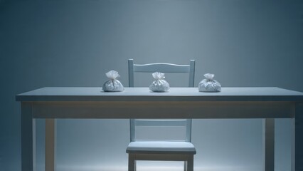 Candles Decorate Small Table Next to Chair in Minimalist Room

Candles, table, chair, minimalist, room, interior, design, decoration, wood, white, grey, blue, modern, simple, elegant, home, furniture,