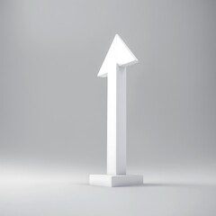 white arrow on white