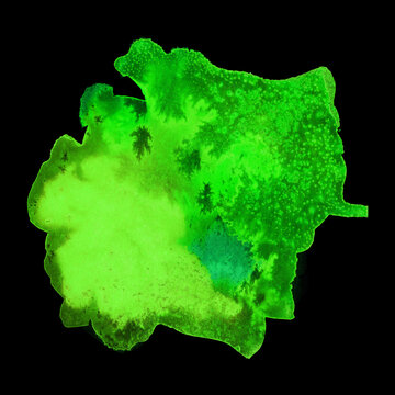 Bright painted green and yellow watercolor texture. Hand drawn background