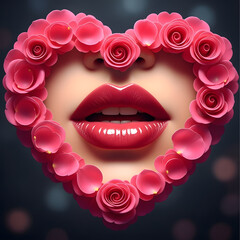 Valentine Kiss Day Design
