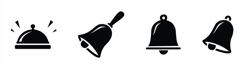 Bell icons set