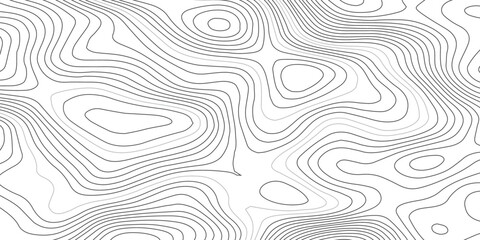 Seamless minimalist topographic map design showcasing abstract elevation terrain through flowing contour lines in soft gray on a clean transparent background © Hasan