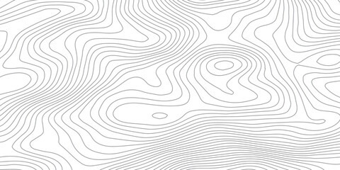 Seamless minimalist topographic map design showcasing abstract elevation terrain through flowing contour lines in soft gray on a clean transparent background © Hasan