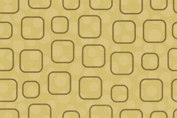 Seamless geometric pattern of squares with soft lines and circles. Vector illustration.