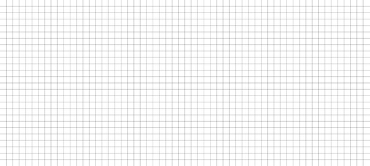 Paper grid graph, squared Grid paper sheet or notebook vector illustration