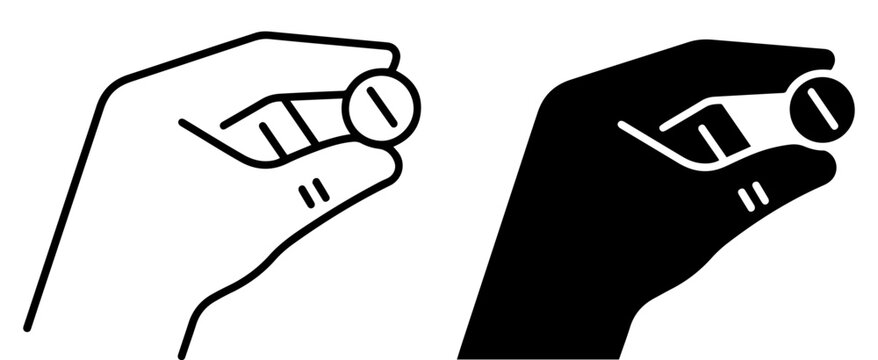 taking pill medicine icon set