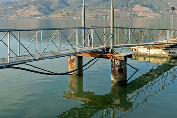 Old bridge on a mountain road