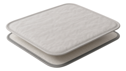 Absorbent pet pad for beds, ideal for capturing accidents and moisture.