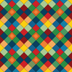 Colorful Geometric Diamond Pattern