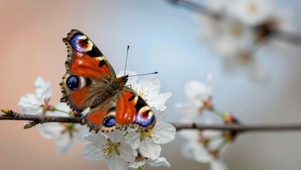 Obraz premium butterfly on a flower