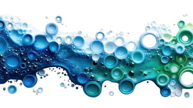 Bubbly Foam Texture on Transparent Background - Powered by Adobe