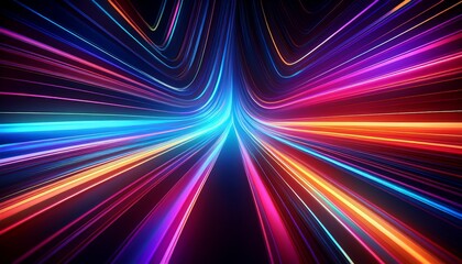 abstract background with colorful glowing lines creating a dynamic and modern design for digital projects and presentations
