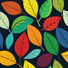 Colorful Autumn Leaves Pattern