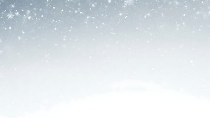 Naklejka premium Close-Up of Snowfall with Glittering Snowflakes in a Winter Wonderland Scene