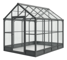 Spacious modular greenhouse with removable sections and a steel frame for educational use.