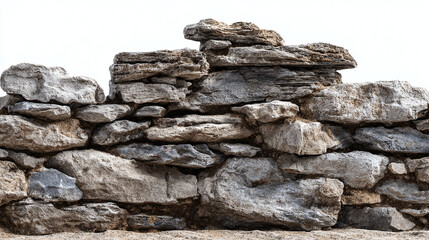 A weathered stone wall, meticulously crafted, stands as a testament to time and craftsmanship. The texture of the stones and the artistry of the build captivates and gives a sense of history