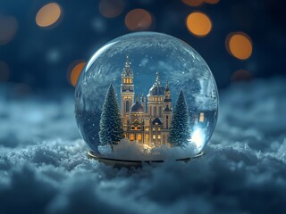 Magical Blue Winter Castle Ambience