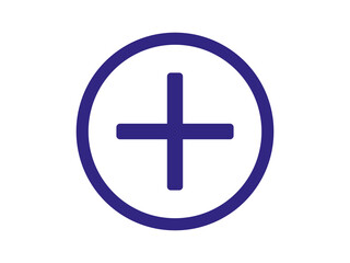 Obraz premium Plus Icon for Add Create and Expand Actions