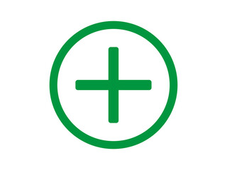 Obraz premium Plus Icon for Add Create and Expand Actions