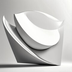 white plate on a black background