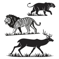 Wildlife silhouettes