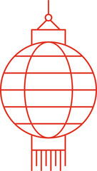 Chinese lantern icon symbolizing celebration and tradition