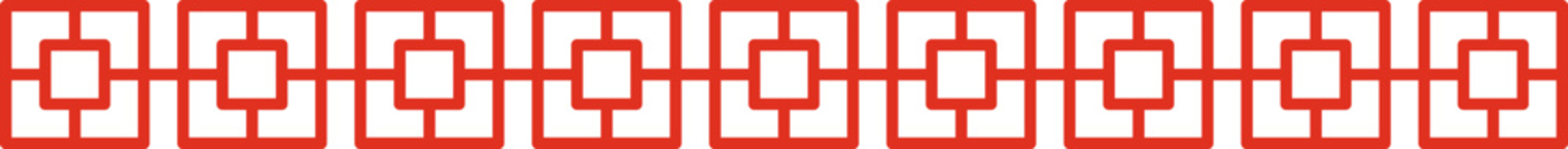 Traditional red Chinese oriental seamless longevity pattern