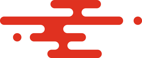 Red abstract liquid shapes graphic element background