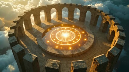 Artistic illustration of Cloud Round Platform Array