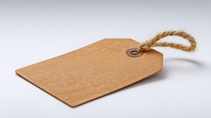 Blank Kraft Paper Price Tag with Twine String.