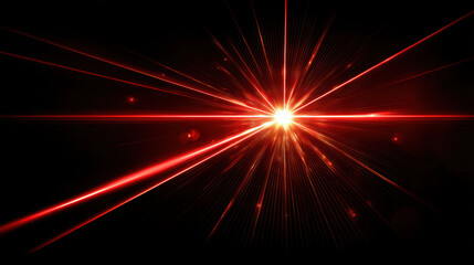 Red laser crosshair target burst light beam flare energy background, red laser crosshair target burst light beam flare energy background