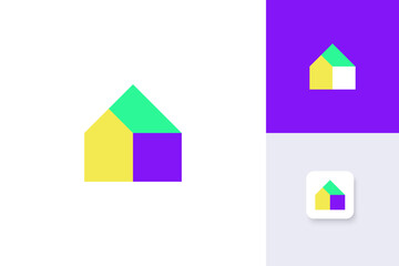 house icon logo design illustration vector template