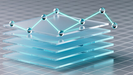 Dynamic graphs and sleek design in data visualization layers