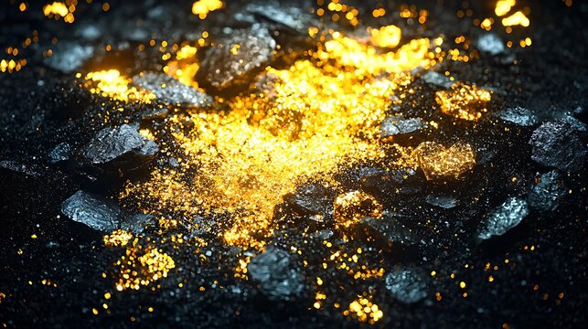 Premium minimalist dark composition with layered soft gold light brush in the foreground, captured on a full frame camera, 70&acirc;&euro;&ldquo;200mm lens at mid focal length, selective focus emphasizing depth